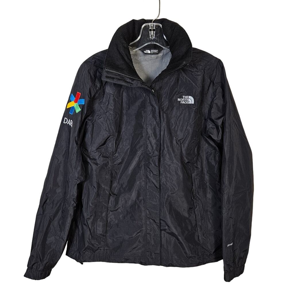 The North Face Resolve 2 Jacket Womens M Coat TNF Black Windbreaker Outdoor Hood